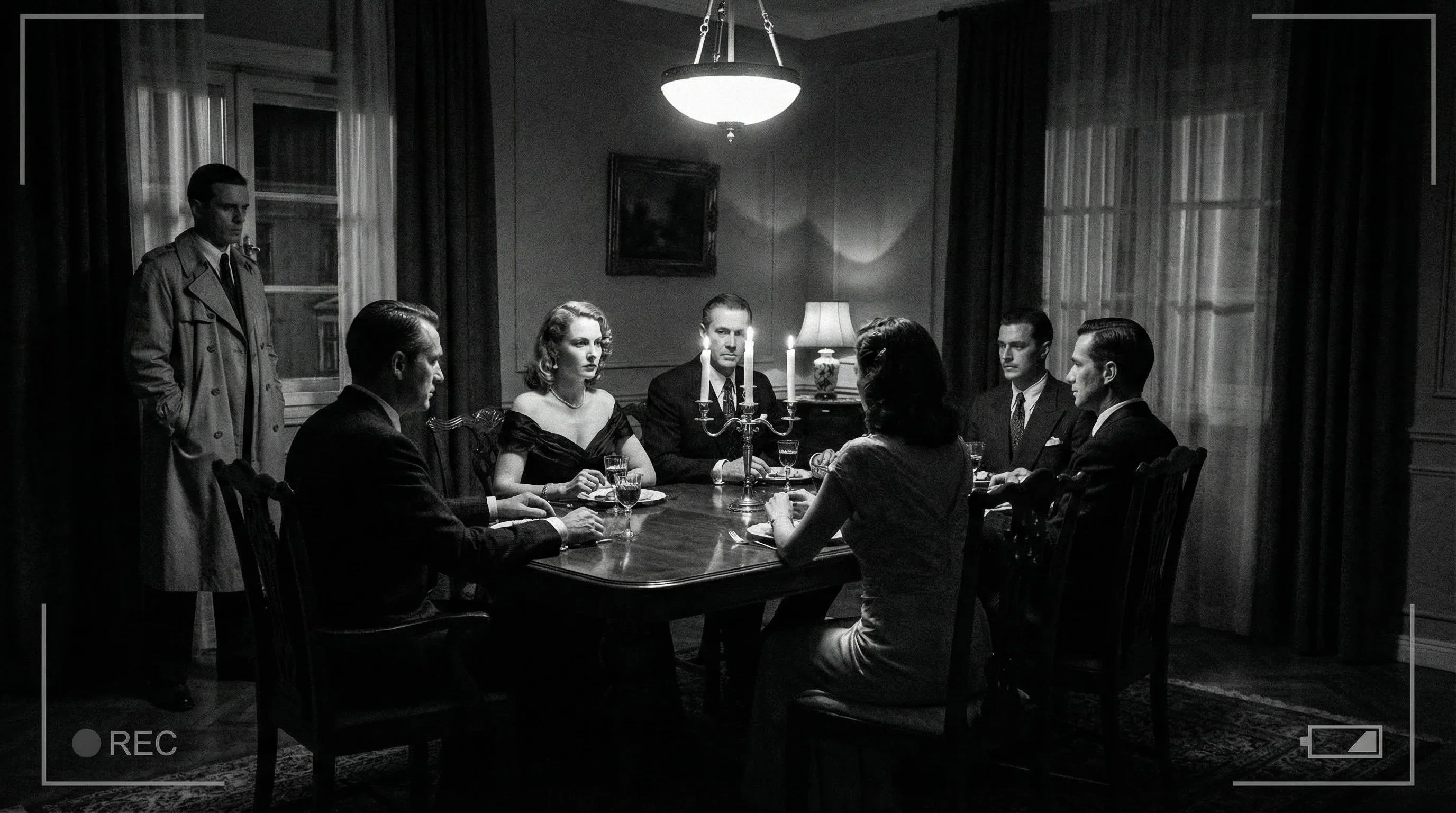 希区柯克夺魂索电影长镜头晚宴经典场景